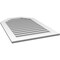 Ekena Millwork Octagonal Top Surface Mount PVC Gable Vent: Functional, w/ 3-1/2"W x 1"P Standard Frame, 28"W x 42"H GVPOT28X4201SF - alternate 4